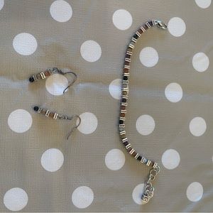 Brighton Cotton Candy earrings and bracelet